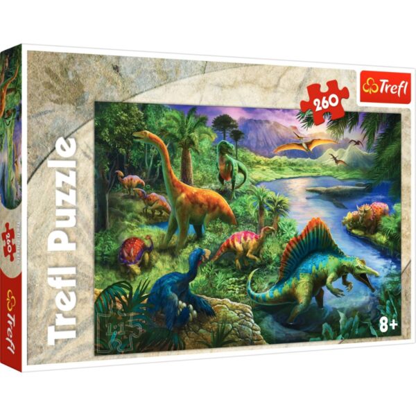 Puzzle Trefl 260 piese, Dinozauri