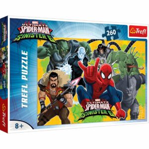 Puzzle Trefl 260 piese, Spiderman in actiune
