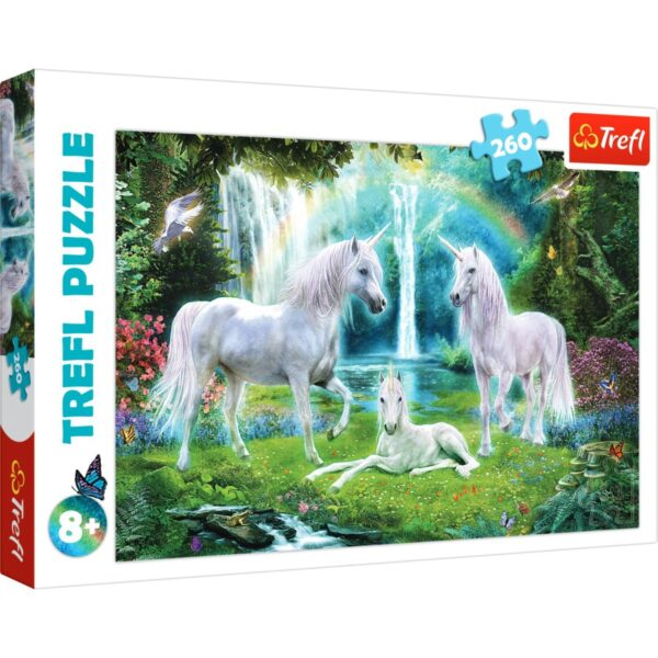 Puzzle Trefl 260 piese, Unicorni