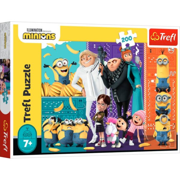 Puzzle Trefl 200 piese, Minions