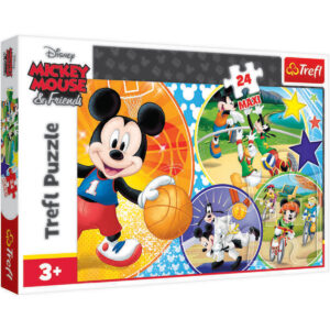 Puzzle Maxi Trefl, Mickey Mouse, E timpul pentru sport, 24 piese
