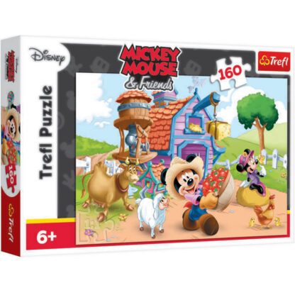 tf15337 001w puzzle trefl mickey mouse fermierul 160 piese