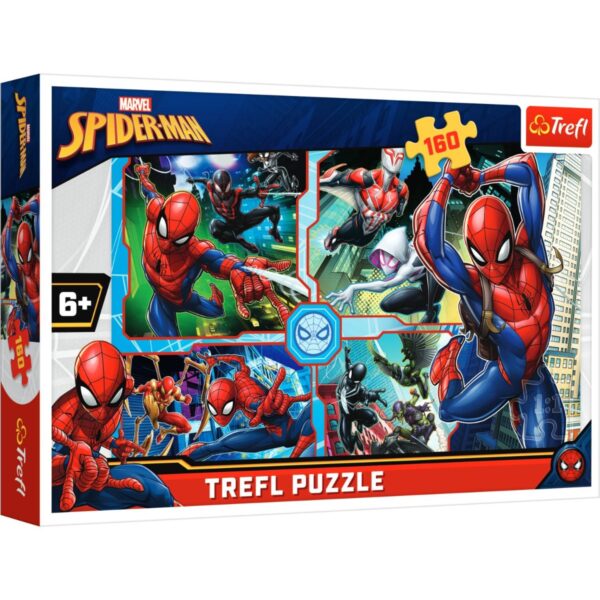 tf15357 puzzle trefl 160 piese spiderman salveaza lumea 2