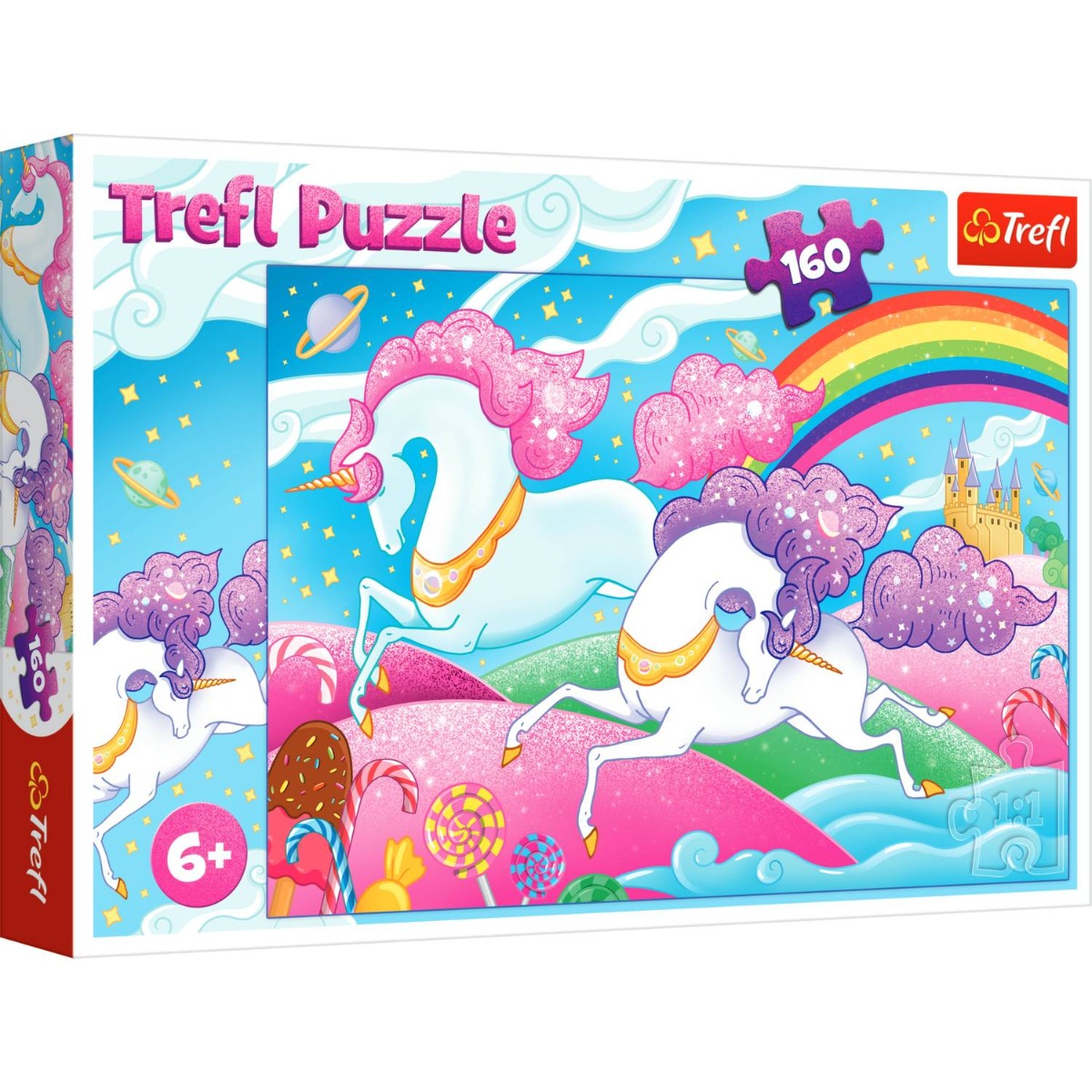 Puzzle Trefl 160 piese, Unicorni in galop 1 Puzzle Trefl 160 piese, Unicorni in galop