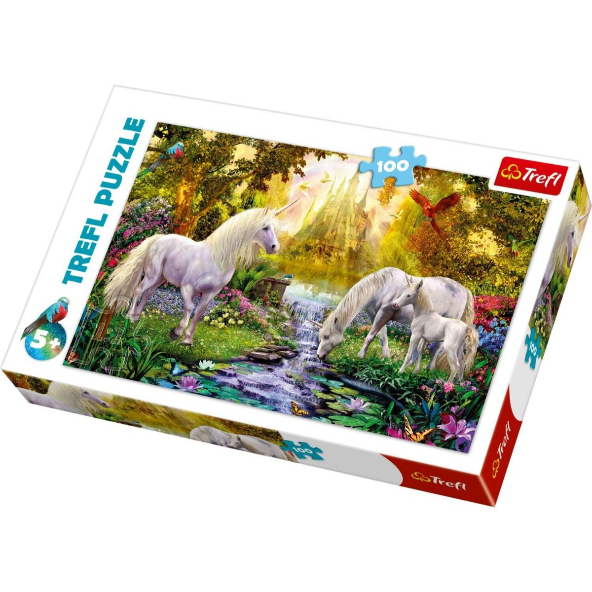 Puzzle Trefl 100 piese, Gradina secreta, Unicorni