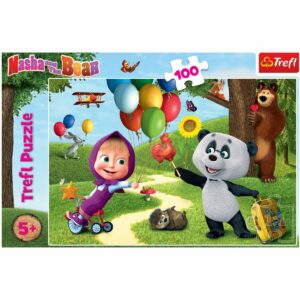 Puzzle Trefl 100 piese, Masha si prietenii