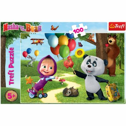 tf16370 001w puzzle trefl 100 piese masha si prietenii 1