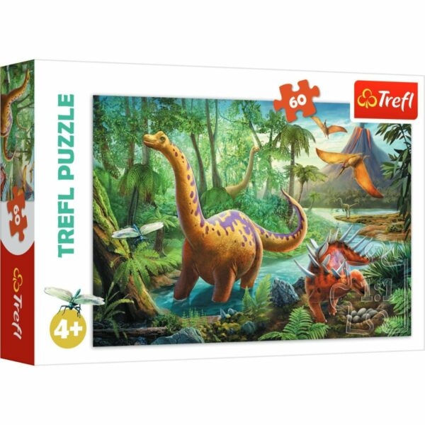 Puzzle Trefl 60 piese, Migratia dinozaurilor