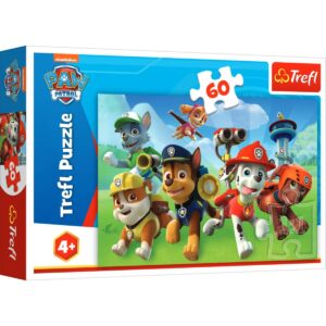 Puzzle Trefl 60 piese, Gata de actiune, Paw Patrol
