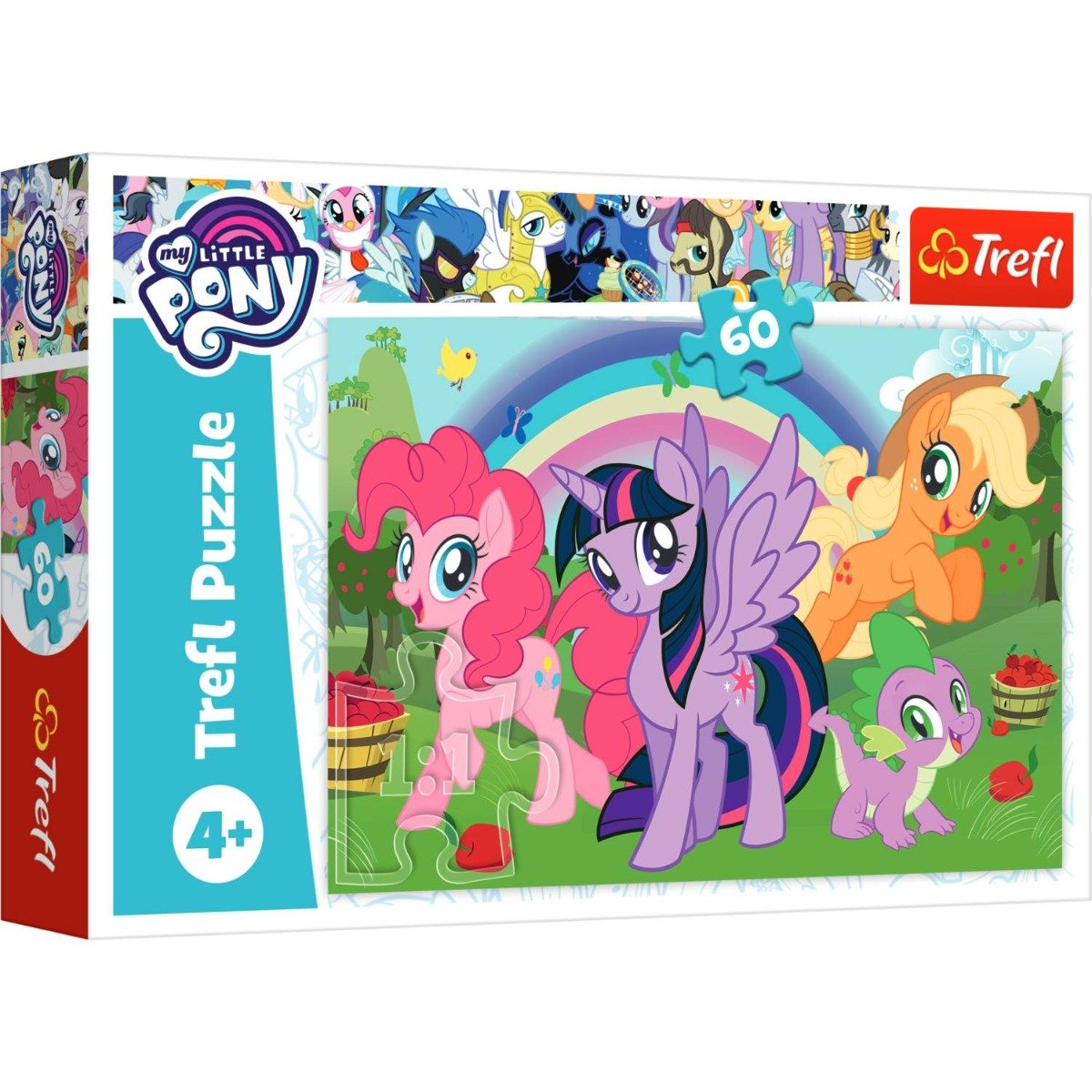 Puzzle Trefl 60 piese, Curcubeul prieteniei, My Little Pony 1 Puzzle Trefl 60 piese, Curcubeul prieteniei, My Little Pony