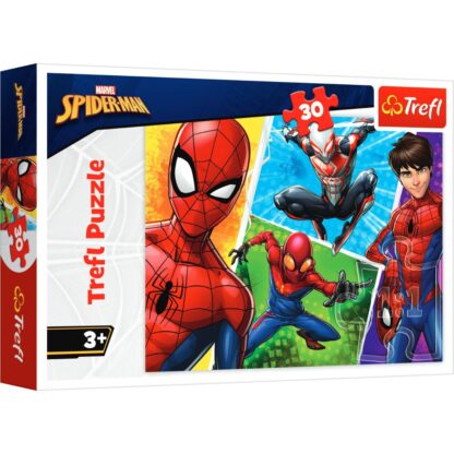 tf18242 001w puzzle trefl 30 piese spiderman si miguel 1