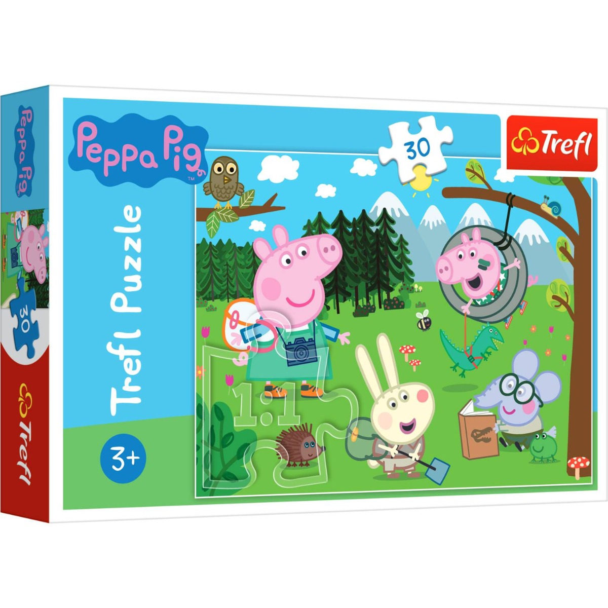 Puzzle Trefl 30 piese, Expeditie in padure, Peppa Pig 1 Puzzle Trefl 30 piese, Expeditie in padure, Peppa Pig