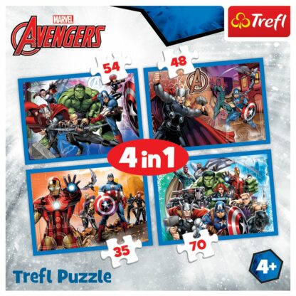 tf34310 001w puzzle trefl 4 in 1 neinfricatii razbunatori 1