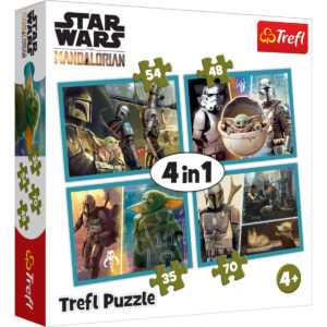 Puzzle Trefl 4 in 1, Lumea Mandalorianului