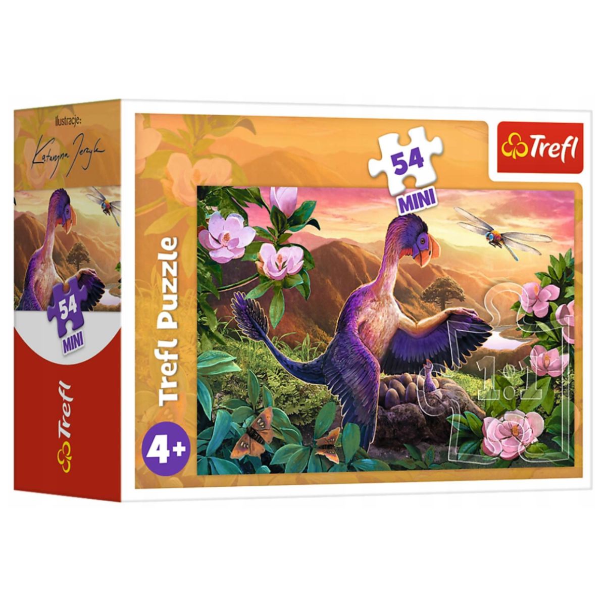 Puzzle Trefl Mini 54 piese, Uimitorii dinozauri 19728