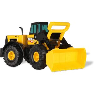 Camion constructie din otel, cu incarcator frontal Tonka, galben