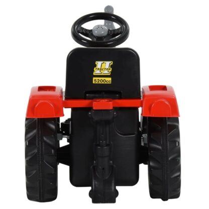 tractor pentru copii cu pedale rou i negru 1