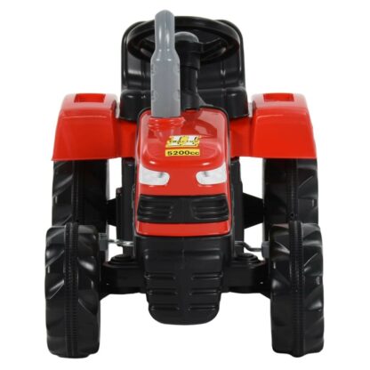 tractor pentru copii cu pedale rou i negru 3
