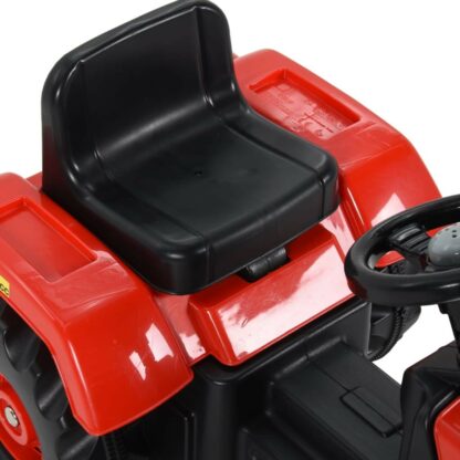 tractor pentru copii cu pedale rou i negru 6