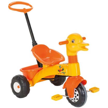 tricicleta pilsan duck yellow cu maner 1