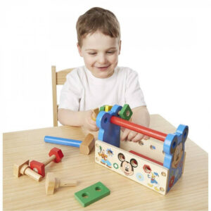 Trusa scule constructie din lemn pentru copii - Mickey Mouse