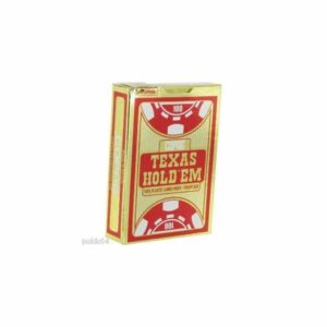 Carti de poker Copag Texas Hold'em Gold Red 100% Plastic