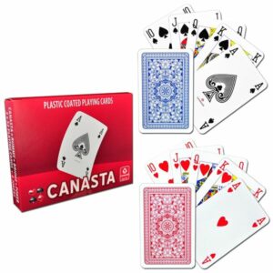 Carti de joc CANASTA, 2 pachete a 52 carti + 6 jokeri